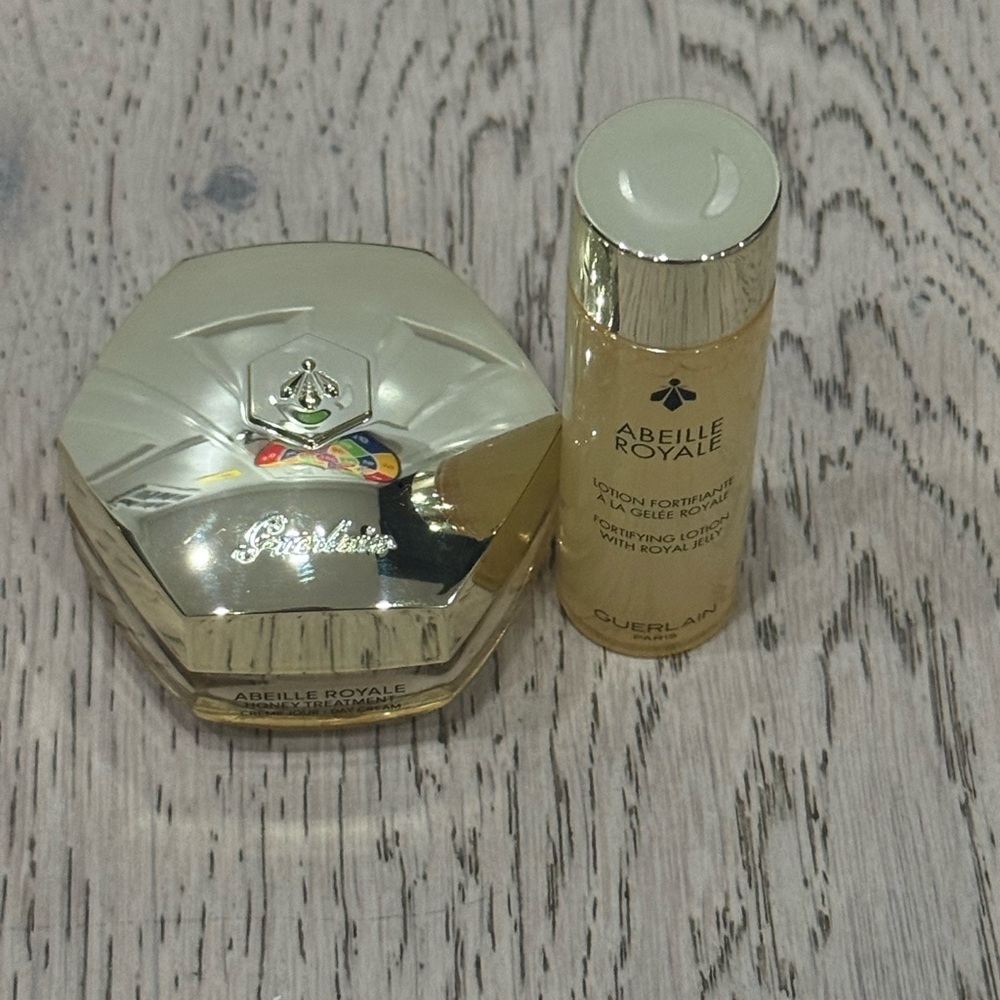 Guerlain Abeille Royale Honey Treatment Day Cream + Fortifying Lotion BUNDLE 15m - Picture 5 of 5